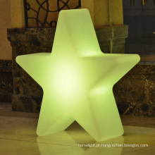 forma de estrela de Natal decoração de árvore de Natal de metal de luzes led de iluminação